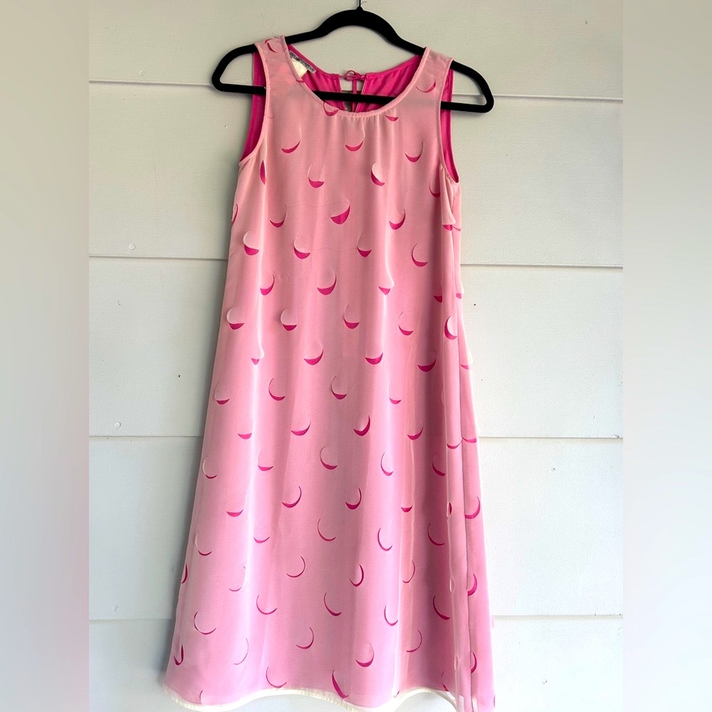 Emporio Armani Sheer Overlay Pink Dress